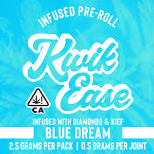 KWIK EASE - KWIK EASE |  BLUE DREAM - 5PK INFUSED | PREROLL | 2.5G