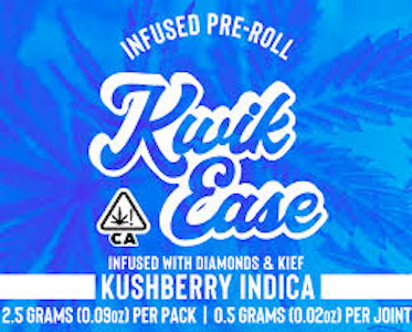 KWIK EASE - KWIK EASE | KUSHBERRY - 5PK INFUSED | PREROLL | 2.5G