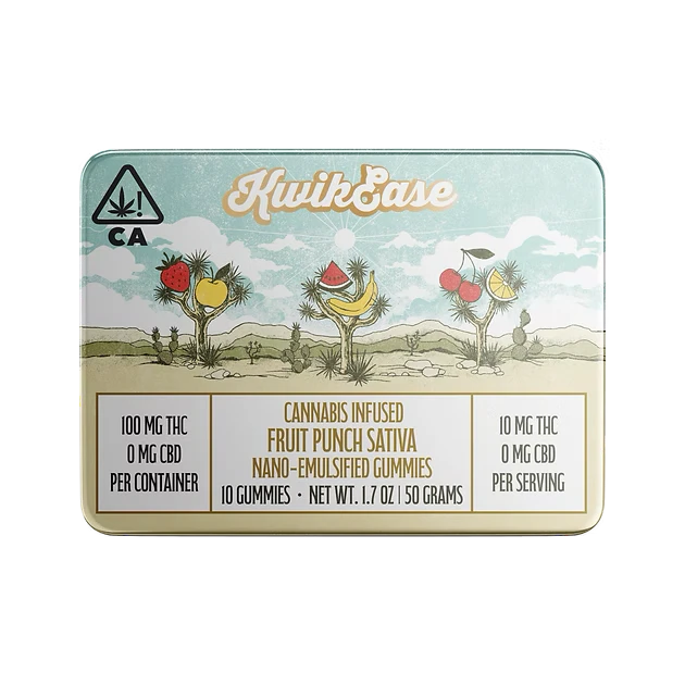 KWIK EASE - Kwik Ease | Fruit Punch | Sativa | Gummies Main Image