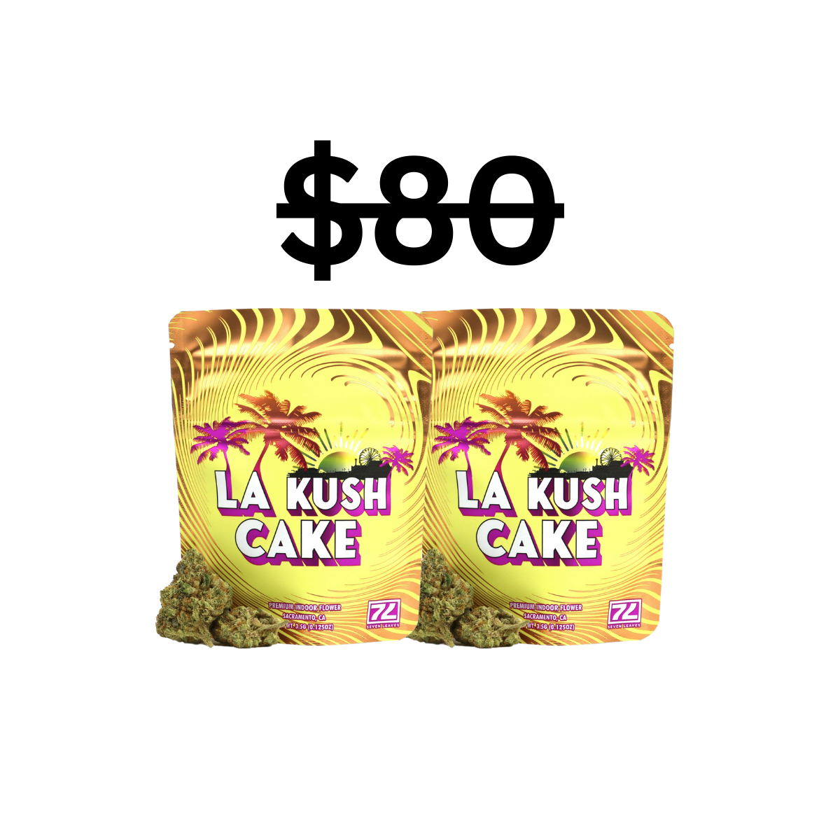 LA Kush Cake Bundle | 2x Indoor Flower | 7Leaves