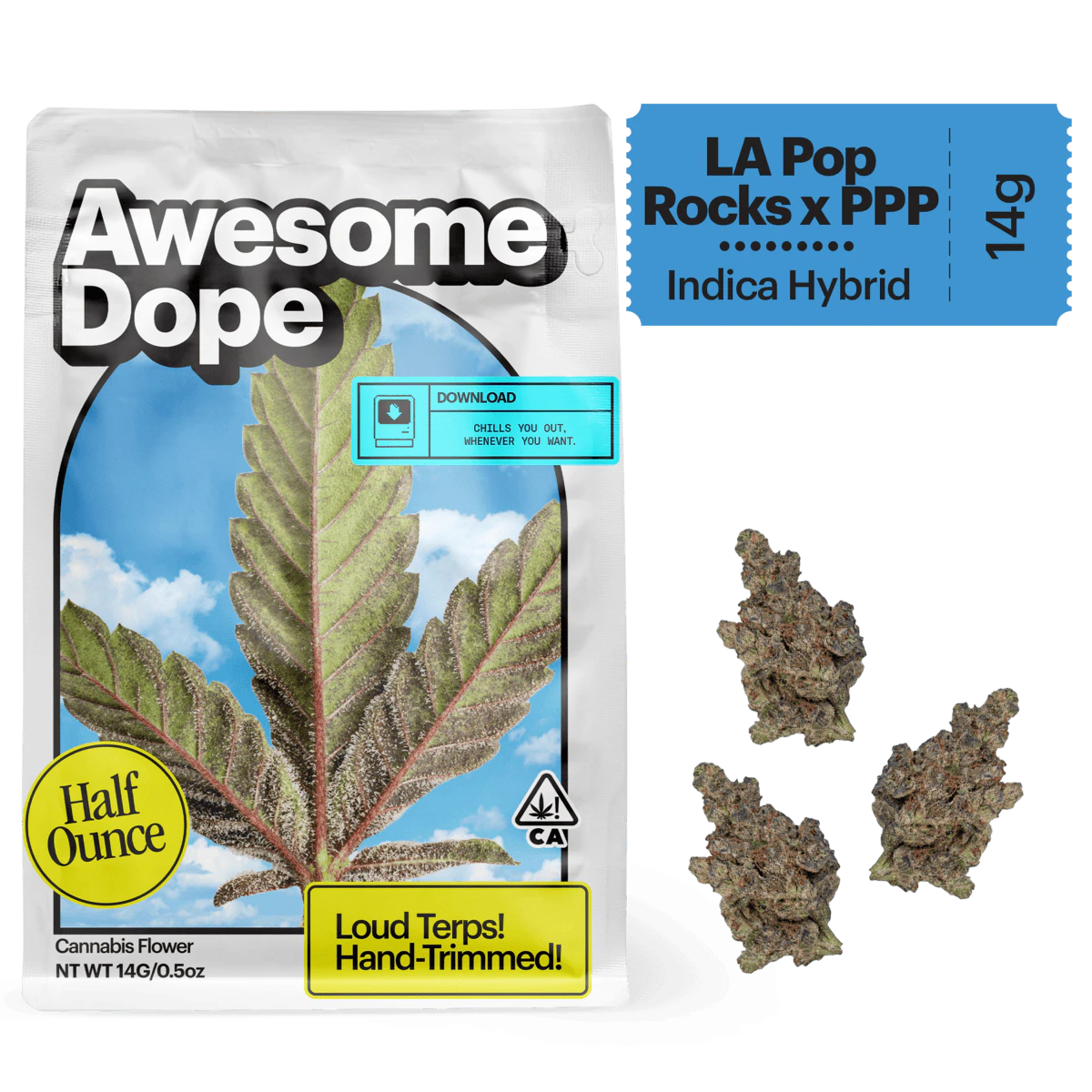 Awesome Dope - LA Pop Rocks X PPP (H) | 14g Smalls Flower | Awesome Dope Main Image