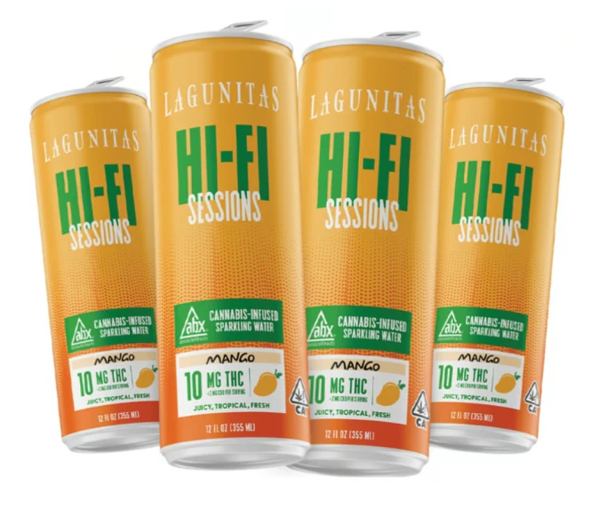 Lagunitas Hi-Fi Hops - LAGUNITAS - Drinks - Mango - 4PK - Hi-Fi Sessions - Sparkling Water - 40MG Main Image