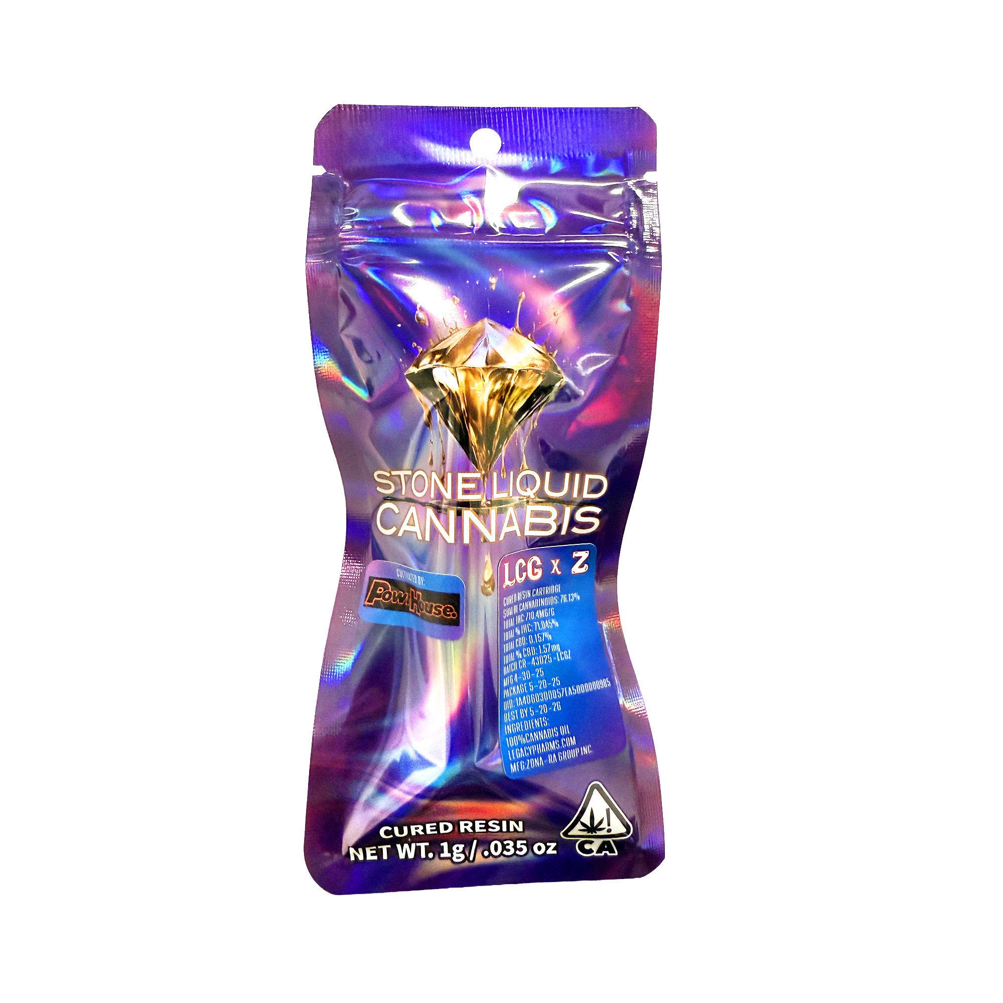 Stone Liquid LCG x Z Cured Resin Vape Cartridge 1.0g