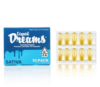 LIQUID DREAMS - Liquid Dreams | 100mg Sativa Capsules - 10ct