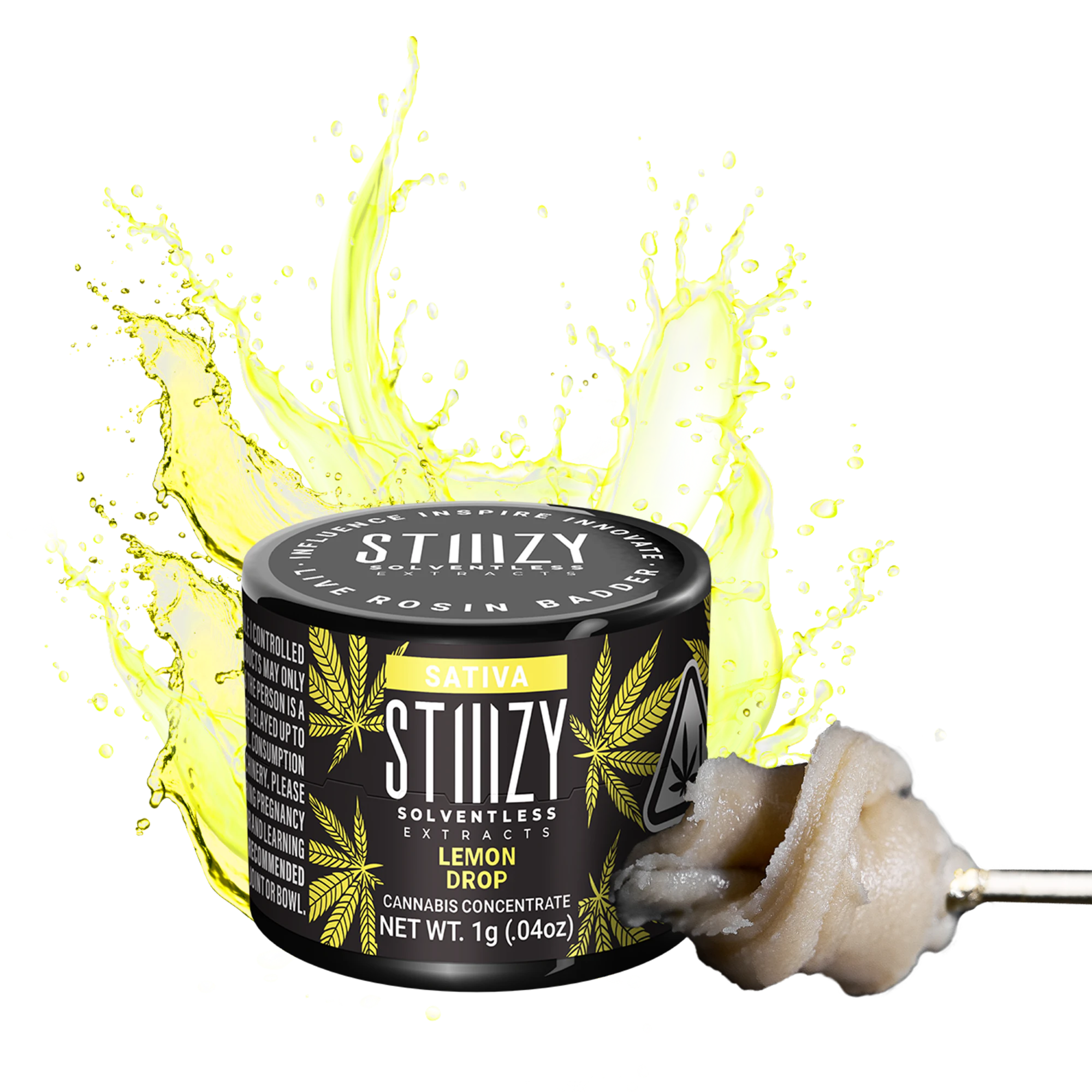 STIIIZY - Lemon Drop (Live Rosin Badder) - 1g (S) Stiiizy Main Image
