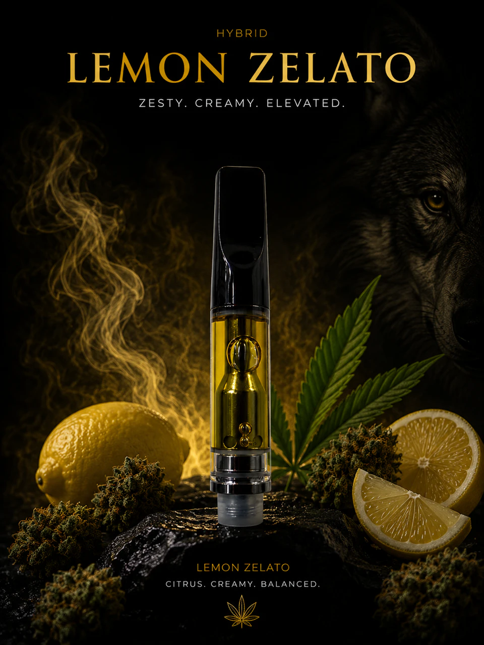 Turntables - Lemon Zelato - Turntables Blnds 1g 510 Vape Cartridge Main Image