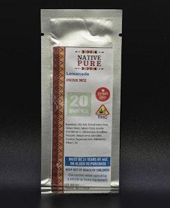 Native Pure - LEMONADE - 20mg POWDER DRINK MIX 