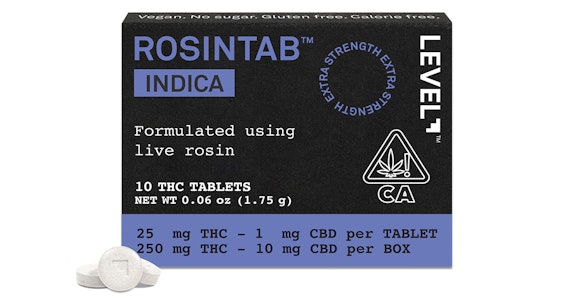 LEVEL - LEVEL - Indica Rosintabs - 250mg