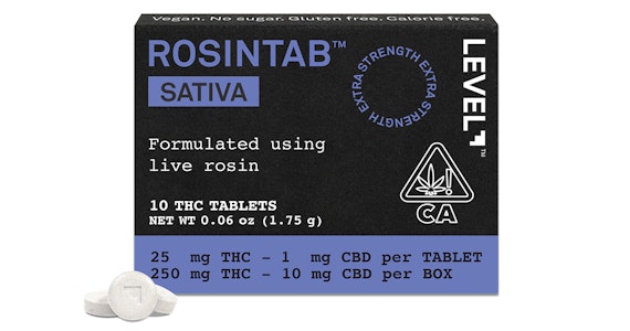 LEVEL - LEVEL - Sativa Rosintabs - 250mg
