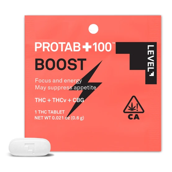 LEVEL - LEVEL - Capsule - Boost - Protab+100- THC:THCv:CBG - 1PC Main Image