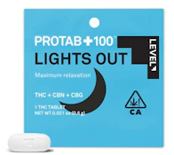 LEVEL - CAPSULE - Lights Out - Protab+100 - THC:CBN:CBG - 1PC