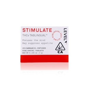 LEVEL+ - LEVEL - Capsule - Tablingual Stimulate - THCV: CBG: THC - 119.91MG 