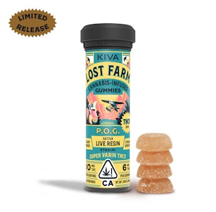 KIVA - Lost Farm P.O.G. Live Resin Gummies