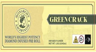 Monarchy - Green Crack - Pre-Roll - 1.2g