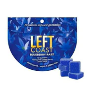 Left Coast - Blueberry Razz - Gummy - 10 x 10mg