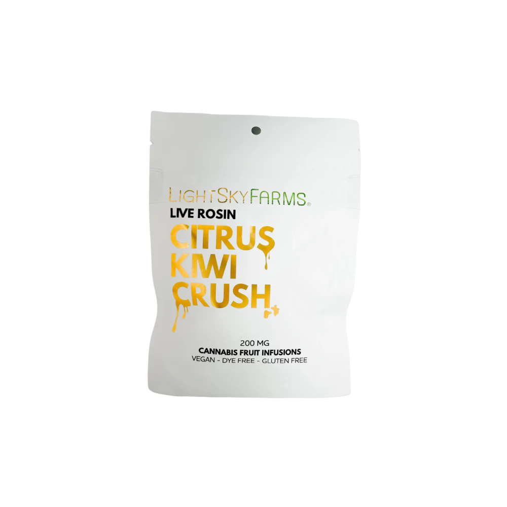 LightSky Farms - Citrus Kiwi Crush 200mg Live Rosin Gummies - LIGHTSKY FARMS Main Image