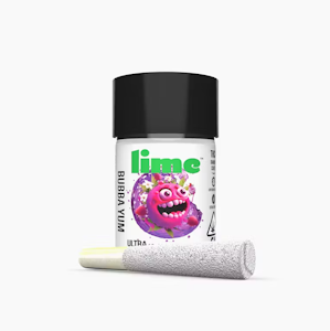 Lime - LIME - Infused Prerolls - Bubba Yum - Ultra Infused - 5PK - 3G