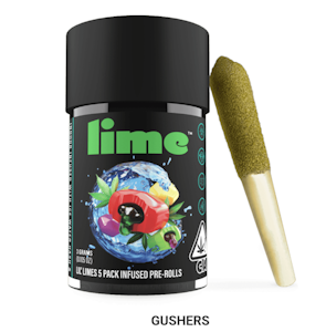Lime - LIME - Infused Prerolls - Gushers - Live Resin & Hash - Lil Limes - 5PK - 3G