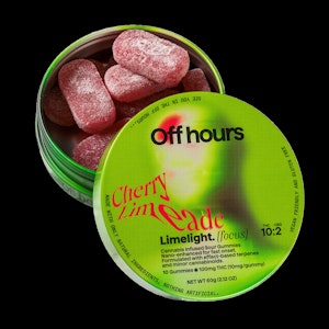 OFF HOURS - OFFHOURS - LIMELIGHT - CHERRY LIMEADE - 100mg Gummies