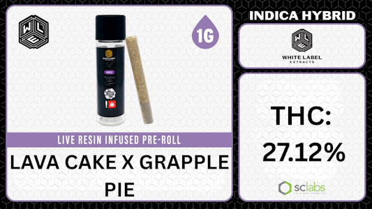 WHITE LABEL EXTRACTS - White Label | Inf PR 1pk/1g  [I] | Lava Cake x Grapple Pie