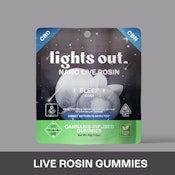 LIGHTS OUT: Kiwi Live Rosin Sleep Gummies 10-Piece/100mg (I)