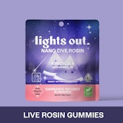 LIGHTS OUT: Watermelon Live Rosin Nano Gummies 10-Piece/100mg (I)