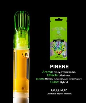 GoldDrop - Gold Drop Gummy Worms Liquid Loud 1g Disposable Main Image