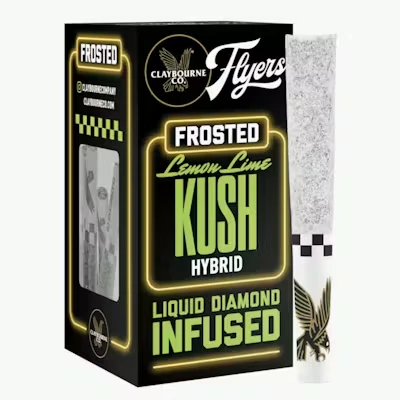 Claybourne Co. - Claybourne Frosted Flyers Infused 5pk Prerolls 2.5g Lemon Lime Kush Main Image