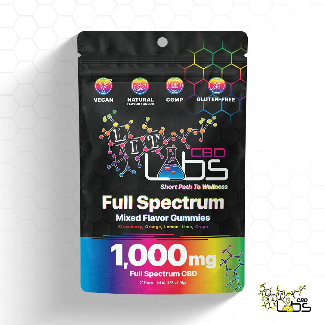 Lit Labs - Lit Labs - 1000mg CBD Full Spectrum Gummies Main Image