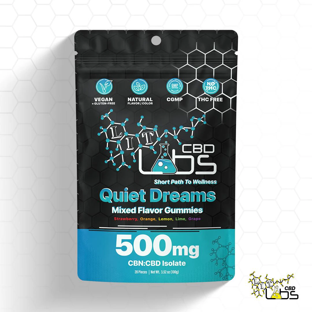 Lit Labs - Lit Labs - 500mg Quiet Dreams CBN:CBD Isolet Gummies Main Image