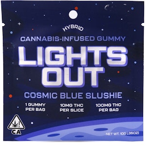 Lights Out - LIGHTS OUT: Cosmic Blue Slushie  100mg Gummy (H)