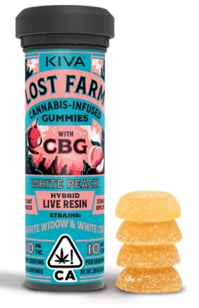 Edible - White Peach - Gummies - 10PK - 100MG