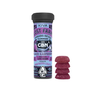 Kiva Confections - LOST FARM - BLACK RASPBERRY CBN GUMMIES 100MG - KIVA CONFECTIONS