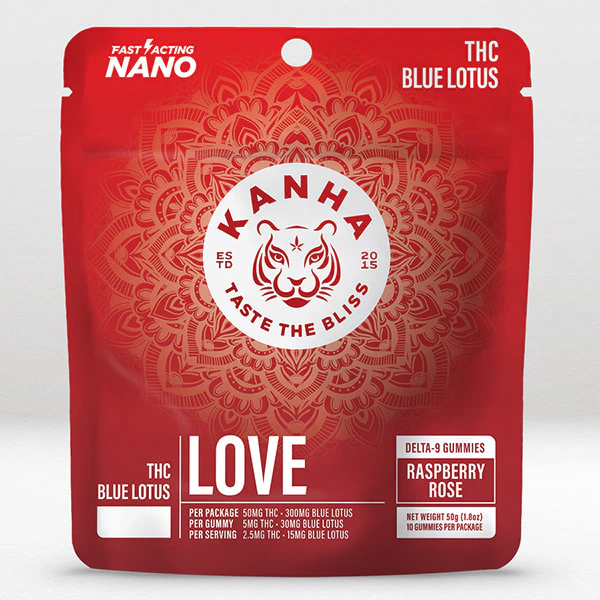 KANHA - KANHA FX Nano Love Raspberry Rose 2:1:1 100mg Gummy Main Image