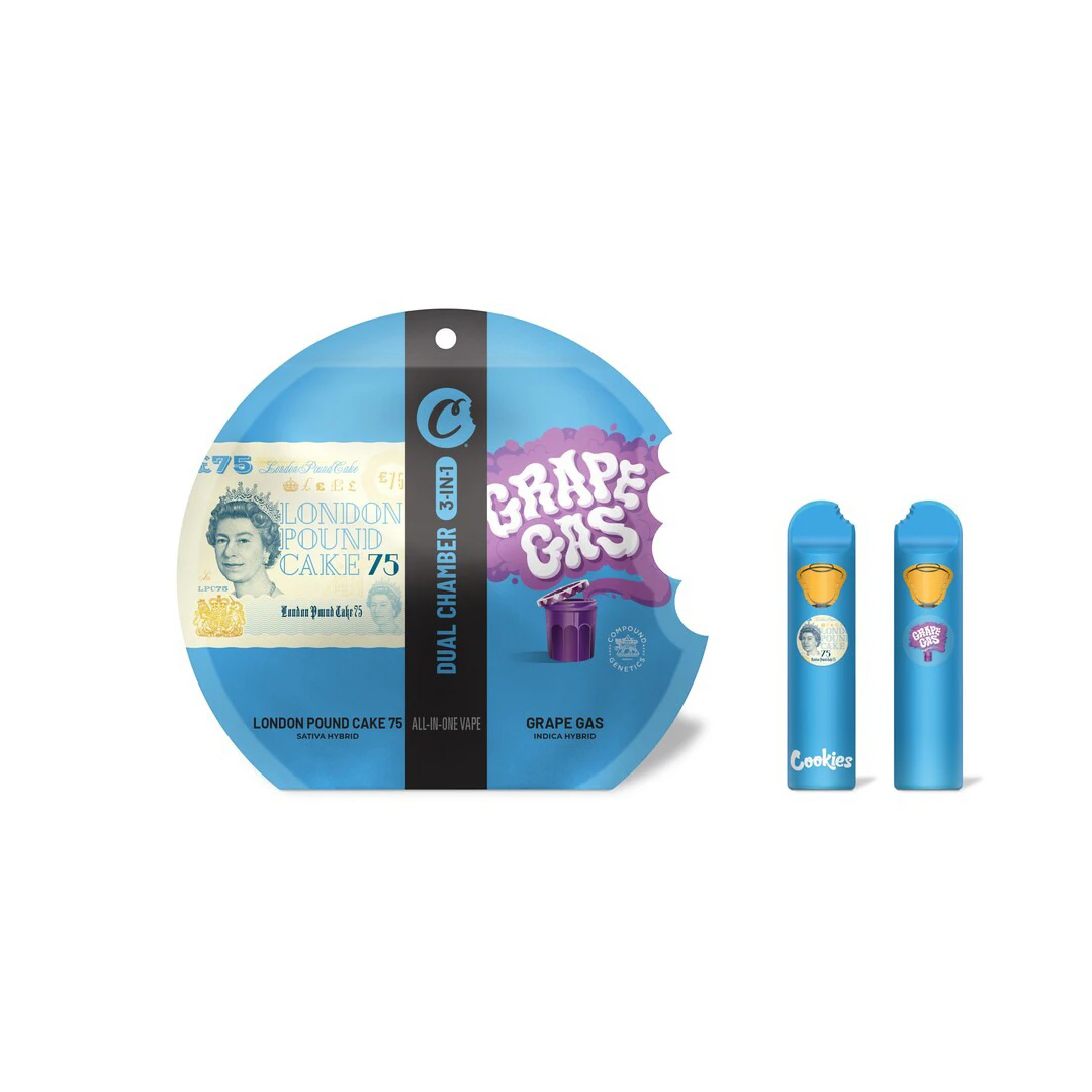Cookies - Cookies London Pound Cake 75 / Grape Gas Dual Chamber Disposable 1.0g Main Image