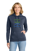 Women's Fleece Pullover - Navy Hooded Sweatshirt - M