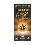 Orange Octane (S) | 100mg Single Live Rosin Infused Gummy | Emerald Sky