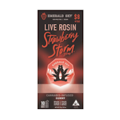 Strawberry Storm (H) | 100mg Single Live Rosin Infused Gummy | Emerald Sky