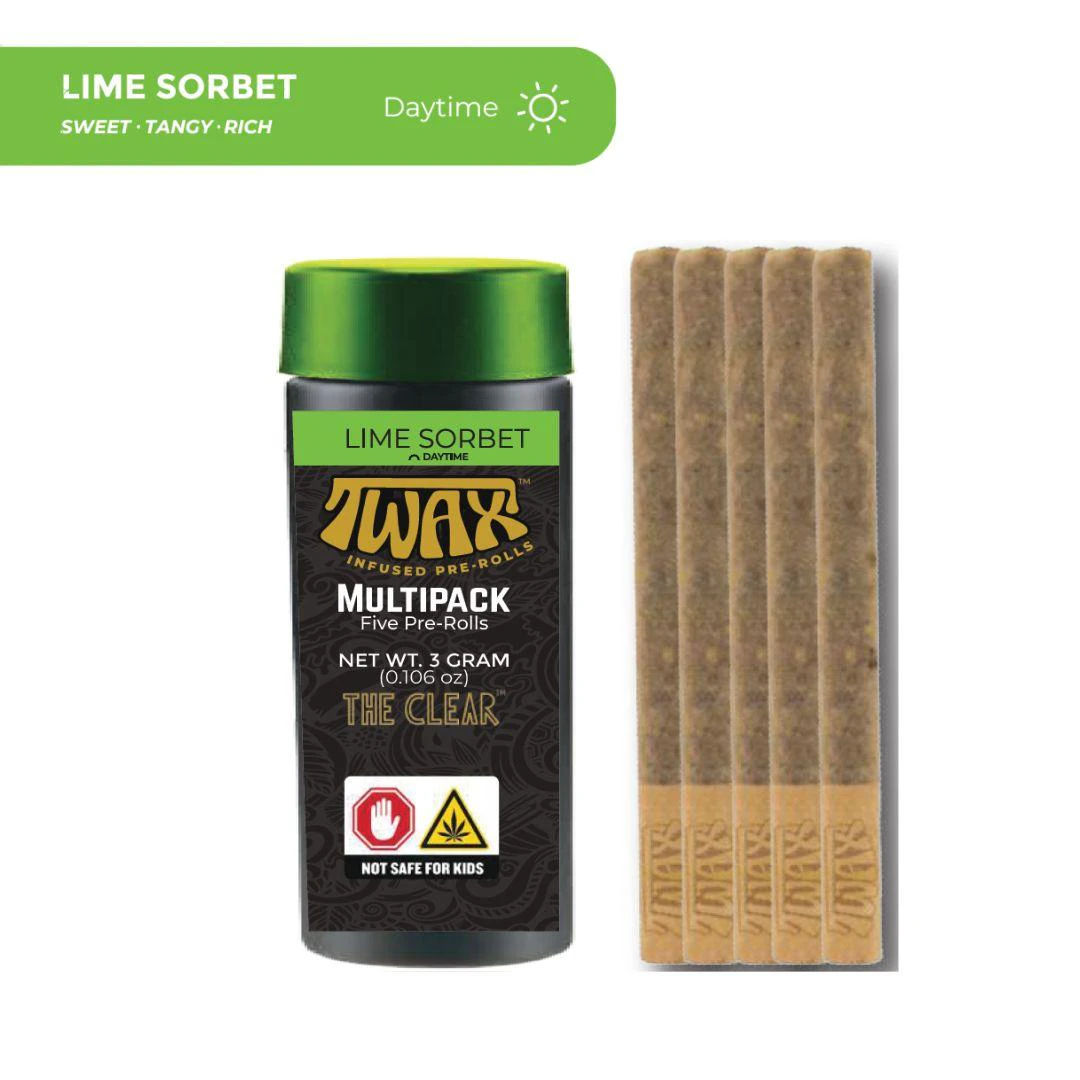 Twax - Lime Sorbet Infused Preroll 5pk 3g Main Image