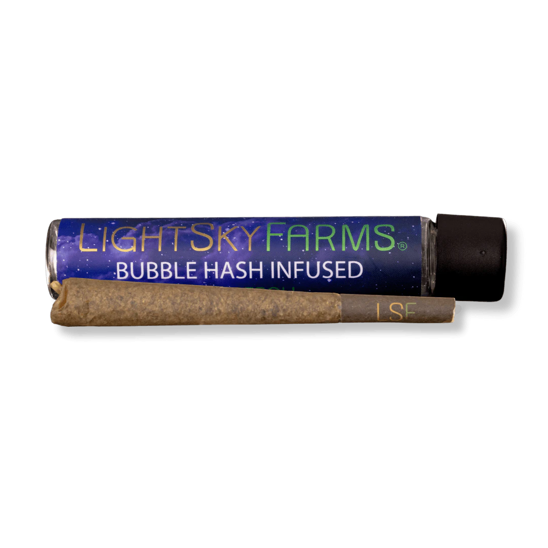 Light Sky Farms - LSF Point Break x Bahama Berry Bubble Hash Infused Preroll 1g Main Image
