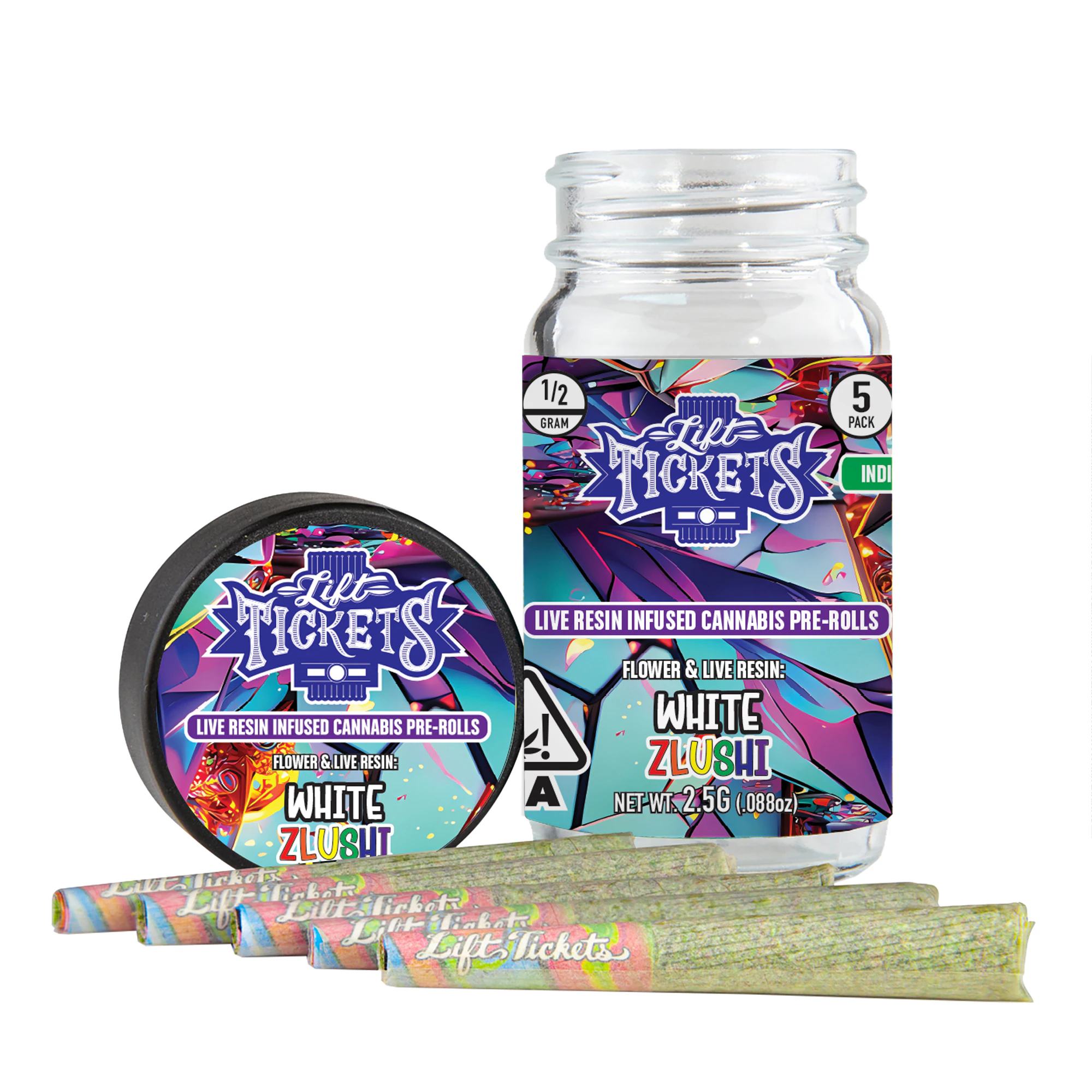Lift Tickets - White Zlushi Live Resin Infused 5pk Main Image