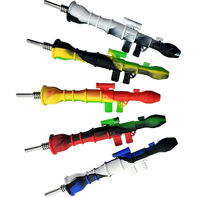 Luv Buds - LUVBUDS 6" SILICONE BAZOOKA DAB STRAW 10MM TIP Main Image