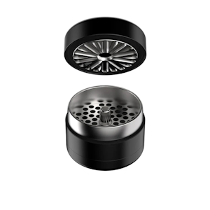 FLOWER MILL - FLOWER MILL | PREMIUM 2.5" GRINDER - BLACK | ACCESSORIES