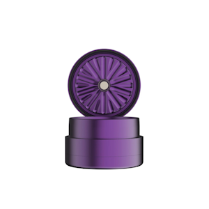 FLOWER MILL - FLOWER MILL | STANDARD 2.5" GRINDER - PURPLE | ACCESSORIES