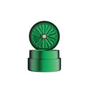 FLOWER MILL | STANDARD 2.5" GRINDER - GREEN | ACCESSORIES