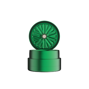 FLOWER MILL - FLOWER MILL | STANDARD 2.5" GRINDER - GREEN | ACCESSORIES