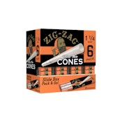 Zig-Zag Ultra Thin Pre-Rolled Cones - 1 1/4" - 6pk - Zig Zag