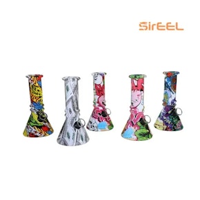 SirEEL - 6" Image Transfer Beaker Bong w/Flower Bowl