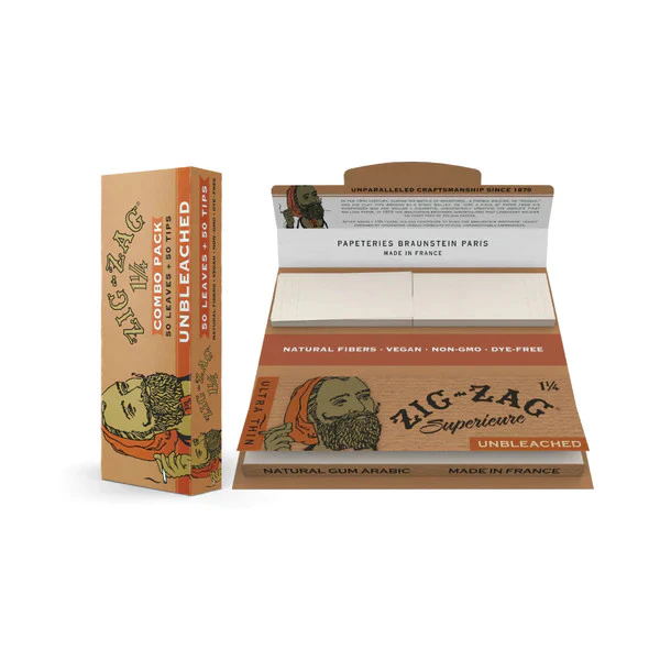 Gear - Zig Zag Combo Pack 1.25" Unbleached Papers & Tips Main Image