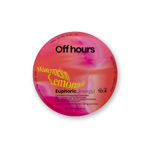 OFF HOURS - "Euphoric." | Watermelon Lemonade | Gummies | 10:4 THC:CBG | 10pk/100mg (Off Hours)